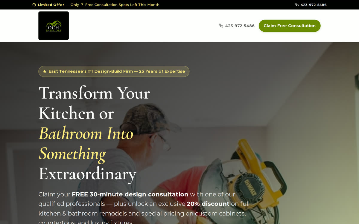 OCH Remodels website